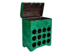 Coffre à Bouteilles De 12 Bouteilles Vert 45x28x59 Cm -Herman Miller Magasin accessoire et rangement cuisine 10833019