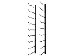 Porte-bouteilles Mural Suspendu En Métal Noir 27 Bouteilles