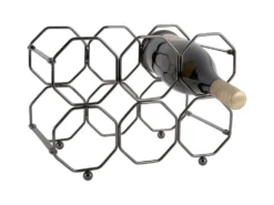 Range Bouteilles Pliable Honeycomb Gris Foncé Present Time