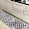 Tapis Vinyle Médium Bis L 50xL200cm - Carreaux De Ciment Victoria - Vinyle