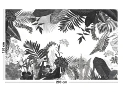 Tapis Vinyle Large L120xH200cm - Végétal Black & White - Vinyle -Herman Miller Magasin accessoire et rangement cuisine 13150439