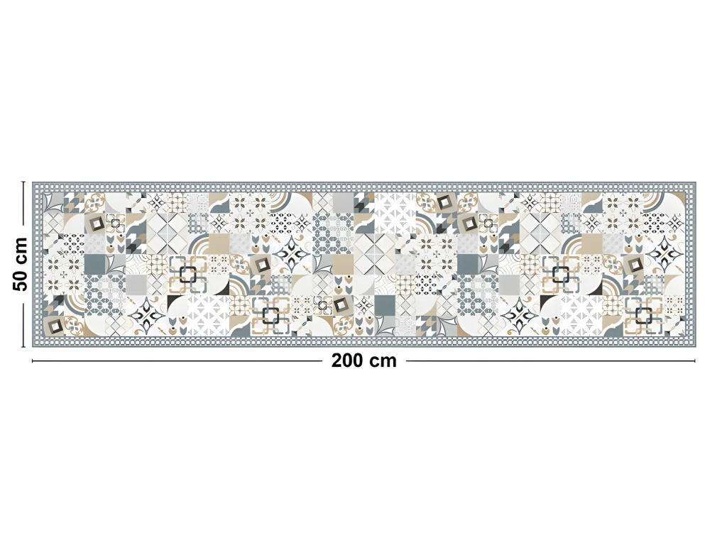 Tapis Vinyle Médium Bis L 50xL200cm - Just Ciment Dulce - Vinyle 4 Tapis Vinyle Médium Bis L 50xL200cm - Just Ciment Dulce - Vinyle – Image 4