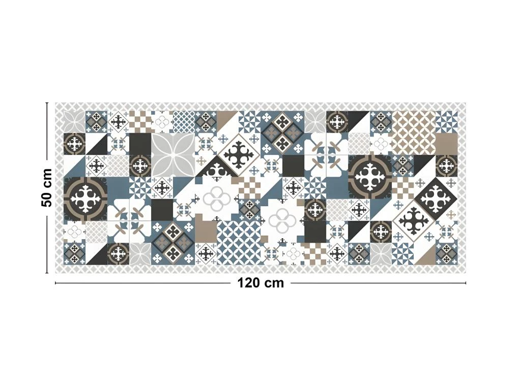 Tapis Vinyle Médium L 50xL120cm - Ciment Style Dulce - Vinyle 4 Tapis Vinyle Médium L 50xL120cm - Ciment Style Dulce - Vinyle – Image 4