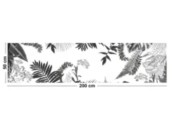 Tapis Vinyle Médium Bis L 50xL200cm - Végétal Black & White - Vinyle -Herman Miller Magasin accessoire et rangement cuisine 13157259