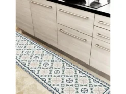 Tapis Vinyle Médium Bis L 50xL200cm - Carreaux De Ciment Léonie - Vinyle