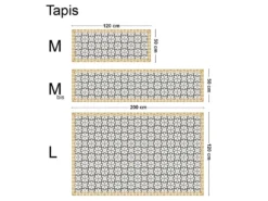 Tapis Vinyle Médium Bis L 50xL200cm - Cassandre - Vinyle -Herman Miller Magasin accessoire et rangement cuisine 13157357