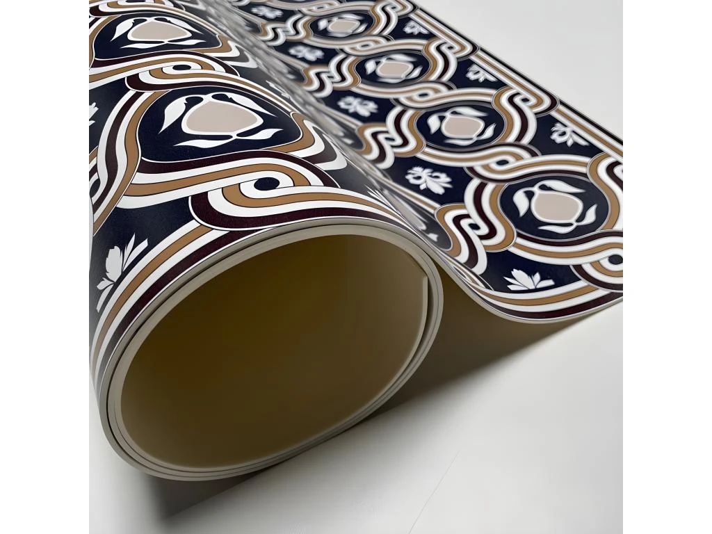 Tapis Vinyle Médium L 50xL120cm - Venezia Bourgogne - Vinyle 2 Tapis Vinyle Médium L 50xL120cm - Venezia Bourgogne - Vinyle – Image 2