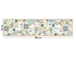 Tapis Vinyle Médium Bis L 50xL200cm - Ciment Style Authentique - Vinyle -Herman Miller Magasin accessoire et rangement cuisine 13157593