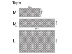 Tapis Vinyle Médium L 50xL120cm - Carreaux De Ciment Victoria - Vinyle -Herman Miller Magasin accessoire et rangement cuisine 13157727