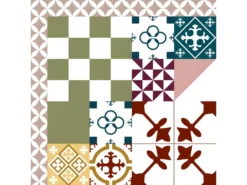 Tapis Vinyle Large L120xH200cm - Ciment Style Colors - Vinyle -Herman Miller Magasin accessoire et rangement cuisine 13157745