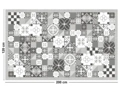 Tapis Vinyle Large L120xH200cm - Ciment Style Gris - Vinyle -Herman Miller Magasin accessoire et rangement cuisine 13157925