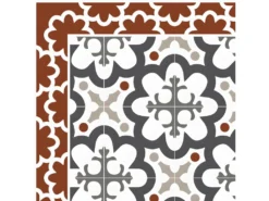 Tapis Vinyle Médium Bis L 50xL200cm - Cassandre Terracotta - Vinyle -Herman Miller Magasin accessoire et rangement cuisine 13157953