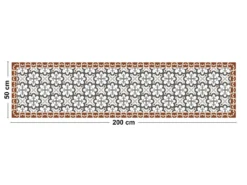 Tapis Vinyle Médium Bis L 50xL200cm - Cassandre Terracotta - Vinyle -Herman Miller Magasin accessoire et rangement cuisine 13157955