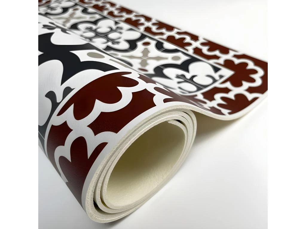 Tapis Vinyle Large L120xH200cm - Cassandre Terracotta - Vinyle 2 Tapis Vinyle Large L120xH200cm - Cassandre Terracotta - Vinyle – Image 2