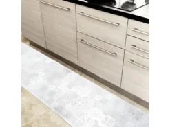 Tapis Vinyle Médium Bis L 50xL200cm - Ciment Style Beton Usé - Vinyle