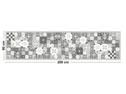 Tapis Vinyle Médium Bis L 50xL200cm - Ciment Style Gris - Vinyle -Herman Miller Magasin accessoire et rangement cuisine 13158045