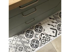 Tapis Vinyle Médium L 50xL120cm - Naples Taupe - Vinyle