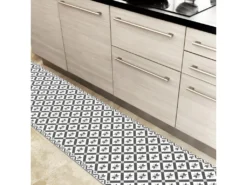 Tapis Vinyle Médium L 50xL120cm - Carreaux De Ciment Louise - Vinyle