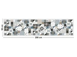 Tapis Vinyle Médium Bis L 50xL200cm - Ciment Style Dulce - Vinyle -Herman Miller Magasin accessoire et rangement cuisine 13159893