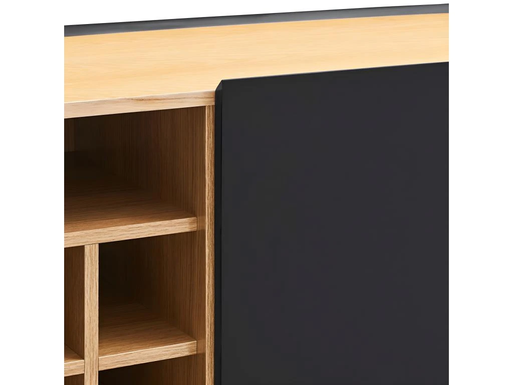 Arista - Casier à Bouteilles En Bois - Couleur - Noir 8 Arista - Casier à Bouteilles En Bois - Couleur - Noir – Image 8