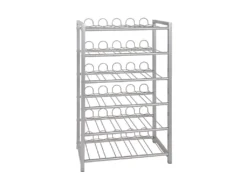 Porte Bouteilles 6 Niveaux "Akena" 90cm Argent