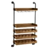 Porte-Bouteilles Mural "Vin" 124cm Naturel