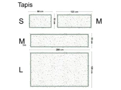 Tapis Vinyle Large L120xH200cm - Terrazzo Dolce - Vinyle -Herman Miller Magasin accessoire et rangement cuisine 17795783