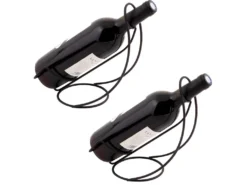 Porte Bouteille De Table En Métal (Lot De 2)