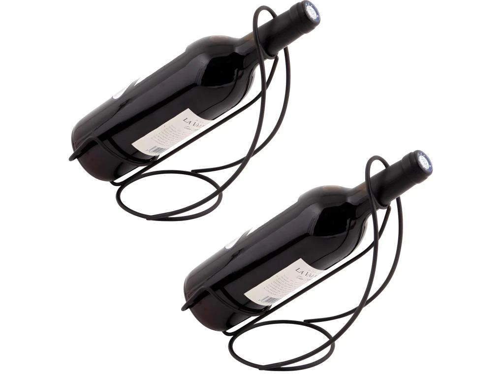 Porte Bouteille De Table En Métal (Lot De 2) 1 Porte Bouteille De Table En Métal (Lot De 2)