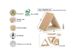 Casier à Bouteilles Triangulaire En Pin Prisma -Herman Miller Magasin accessoire et rangement cuisine 18075917