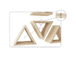 Casier à Bouteilles Triangulaire En Pin Prisma -Herman Miller Magasin accessoire et rangement cuisine 18075919