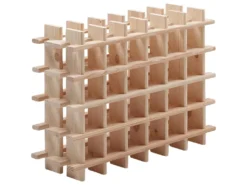 Casier à Bouteilles En Pin Massif Brut 24 Bouteilles