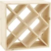 Casier à Bouteilles En Pin 52 X 25 X 52 Cm Croisillons