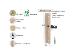 Support Bouteilles Mural En Bois 6 Bouteilles -Herman Miller Magasin accessoire et rangement cuisine 18075971