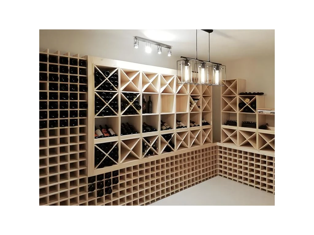 Casier à Bouteilles En Pin Massif Brut 78 Bouteilles 2 Casier à Bouteilles En Pin Massif Brut 78 Bouteilles – Image 2