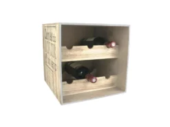 Cave à Vin En Bois 6 Bouteilles Bistrot Cuvée Du Jour