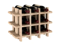 Casier à Bouteilles En Pin Massif Brut 9 Bouteilles -Herman Miller Magasin accessoire et rangement cuisine 18076035