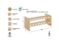 Casier à Bouteilles Empilable En Pin Katea -Herman Miller Magasin accessoire et rangement cuisine 18076051