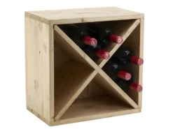 Casier à Bouteilles En épicéa Ciré Miel