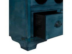 Coffre à 6 Bouteilles Bleu 41x30x64 Cm -Herman Miller Magasin accessoire et rangement cuisine 18369417