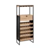Meuble De Bar Range Bouteilles Et Porte Verres H 160 Cn