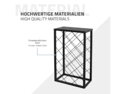 Casier à Vin 23 Bouteilles Porte-verres De Bar Armoire à Vin Noir 40x22x68 Cm -Herman Miller Magasin accessoire et rangement cuisine 19961151