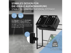 Étagère De Rangement Pour 6 Caisses De Boissons 104 X 32 X 82,5 Cm Acier Anthracite -Herman Miller Magasin accessoire et rangement cuisine 20872933