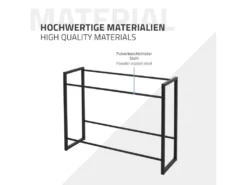 Étagère De Rangement Pour 6 Caisses De Boissons 104 X 32 X 82,5 Cm Acier Anthracite -Herman Miller Magasin accessoire et rangement cuisine 20872935