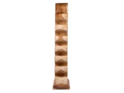 Porte Bouteille En Bois De Suar H.127 Cm 14 Espaces De Stockage - WINE -Herman Miller Magasin accessoire et rangement cuisine 21011327