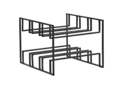 Porte-Bouteilles De Vin 6 Bouteilles 29x21x25cm Casier à Vin Métal Noir