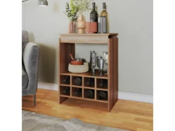 Console - Meuble BAR Châtaignier Rangement 8 Bouteilles FLOAT -Herman Miller Magasin accessoire et rangement cuisine 22969971