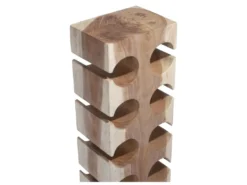 Porte-bouteilles En Bois De Suar - 10 Bouteilles - L. 19 X P. 27 X H. 70 Cm - Naturel - CAGAYAN -Herman Miller Magasin accessoire et rangement cuisine 4266627