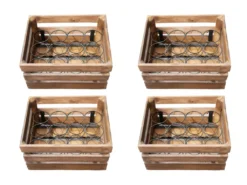 4 Casiers Bois 48 Bouteilles - BACCHUS