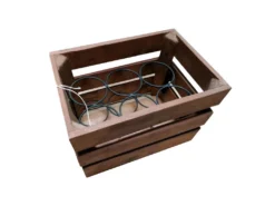 4 Casiers Rustiques Pour 24 Bouteilles En Bois Et Métal - BACCHUS -Herman Miller Magasin accessoire et rangement cuisine 8844415